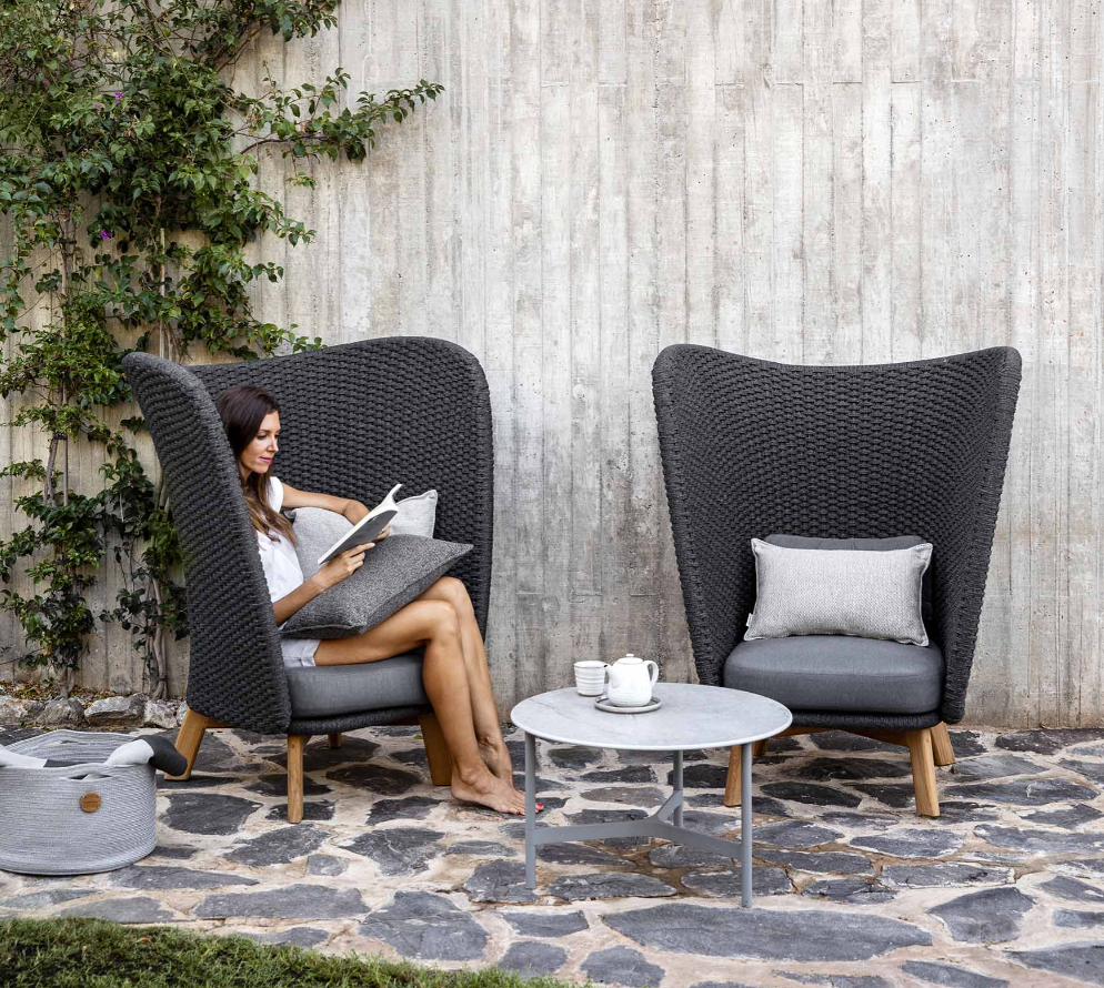 Peacock Wing highback chair