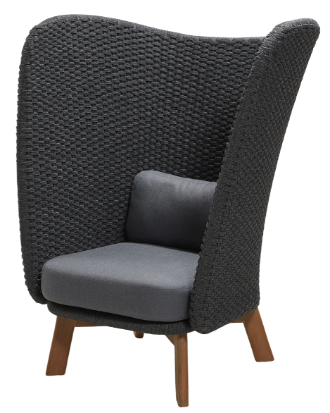 Peacock Wing highback chair